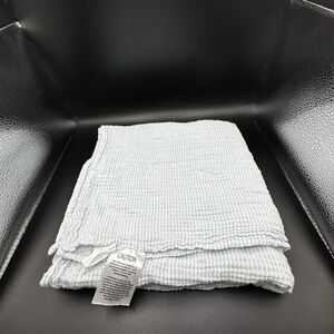 Starting Out Blue Gray Grey‎ Muslin Cotton Swaddling Security Blanket Lovey Rare